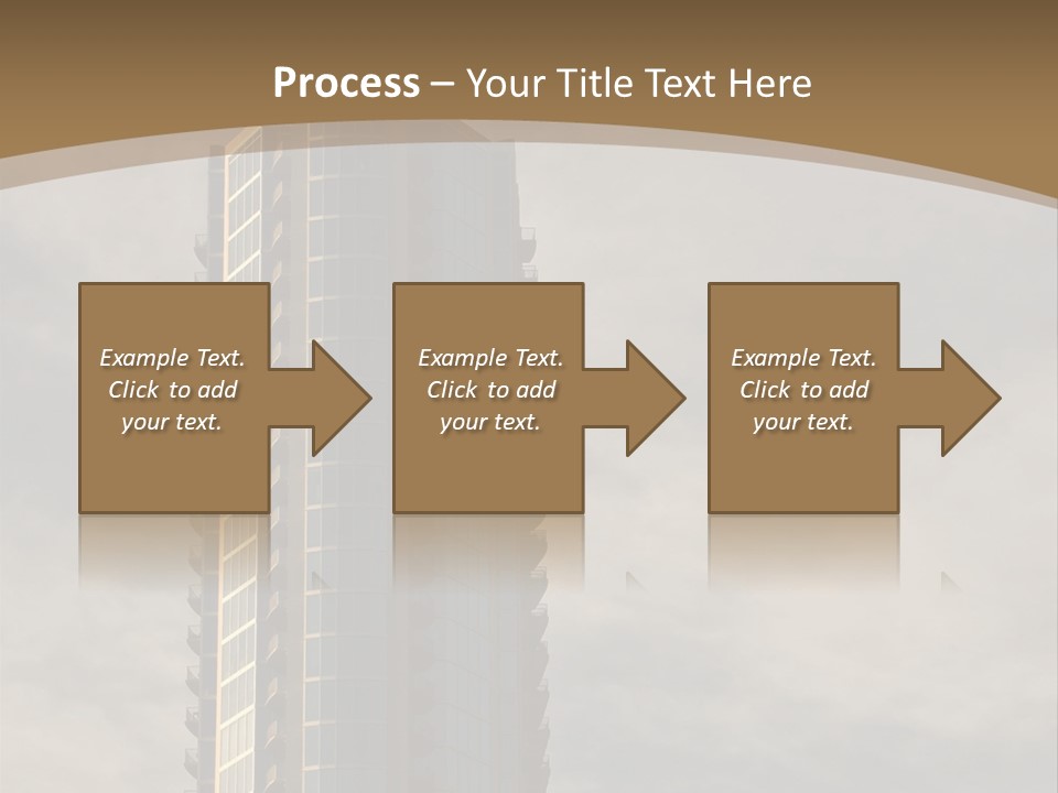 Modern Apartment Building At Sunset In Austin, Texas. PowerPoint Template