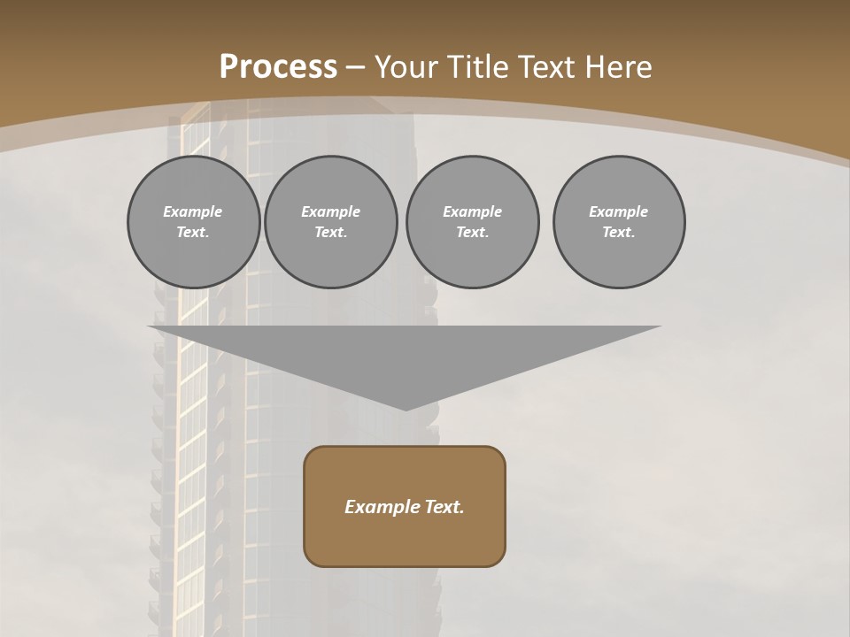 Modern Apartment Building At Sunset In Austin, Texas. PowerPoint Template