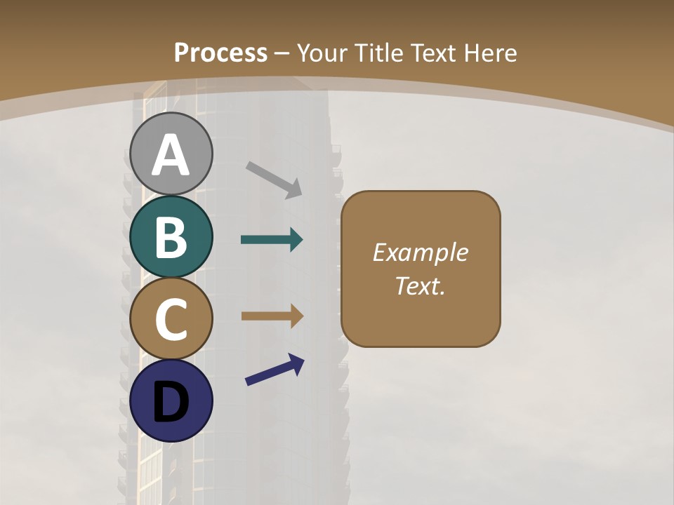 Modern Apartment Building At Sunset In Austin, Texas. PowerPoint Template
