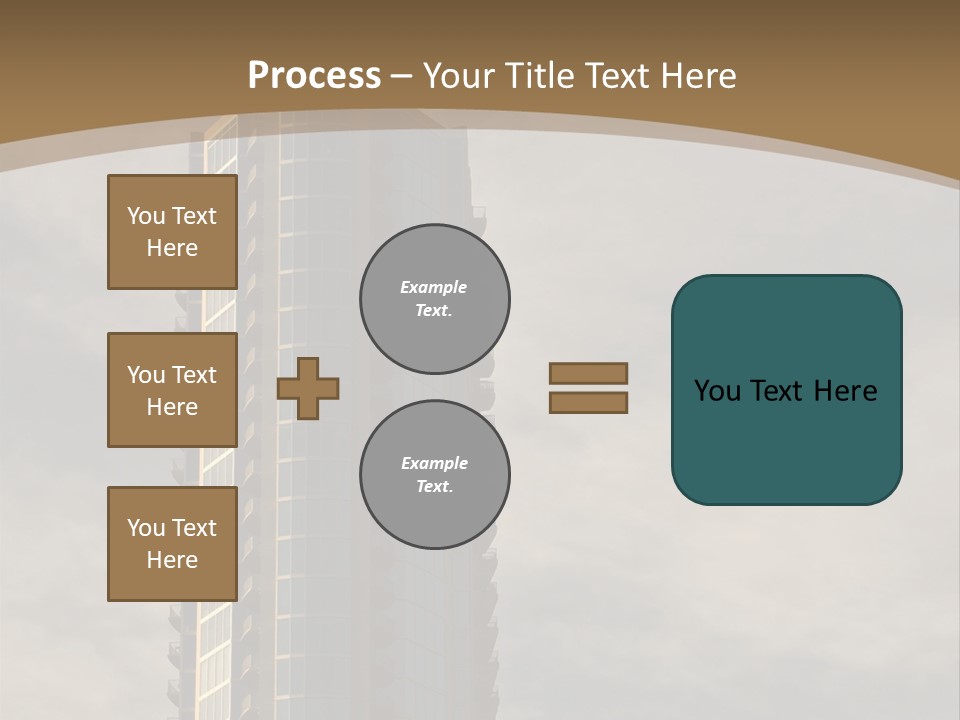 Modern Apartment Building At Sunset In Austin, Texas. PowerPoint Template