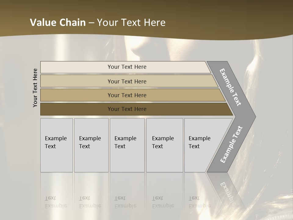 Young Woman Looking Out Of Window PowerPoint Template