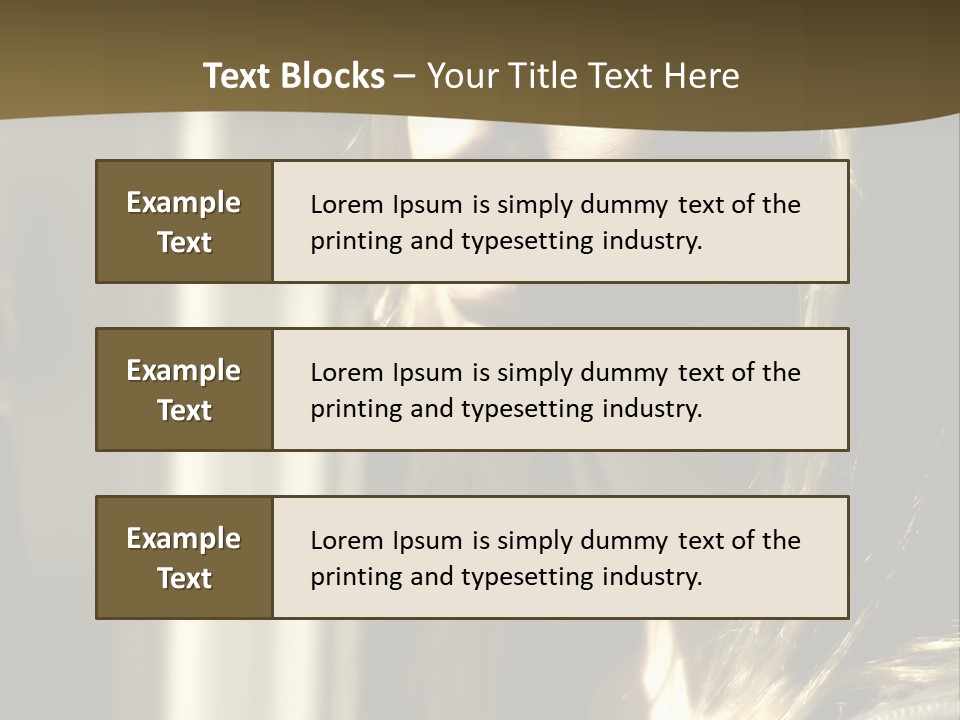 Young Woman Looking Out Of Window PowerPoint Template