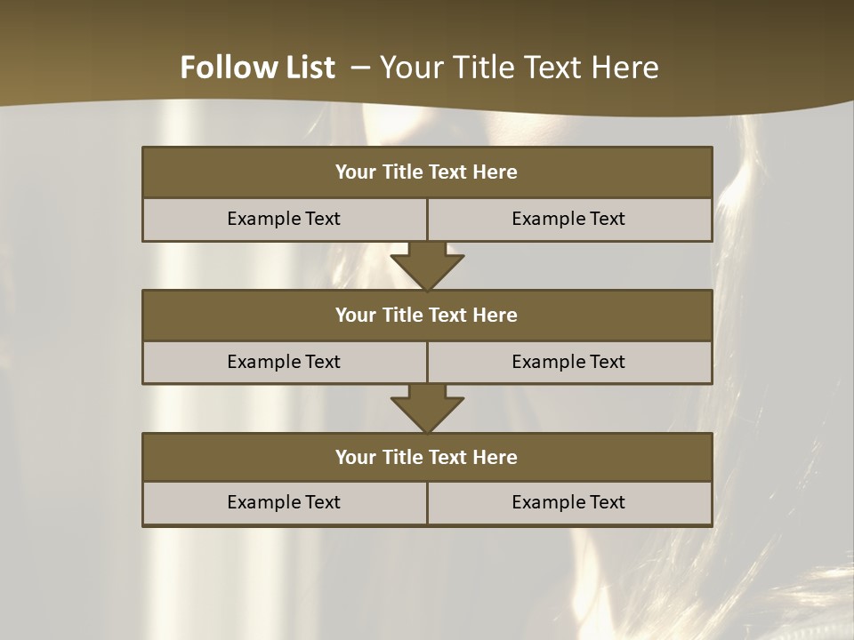 Young Woman Looking Out Of Window PowerPoint Template