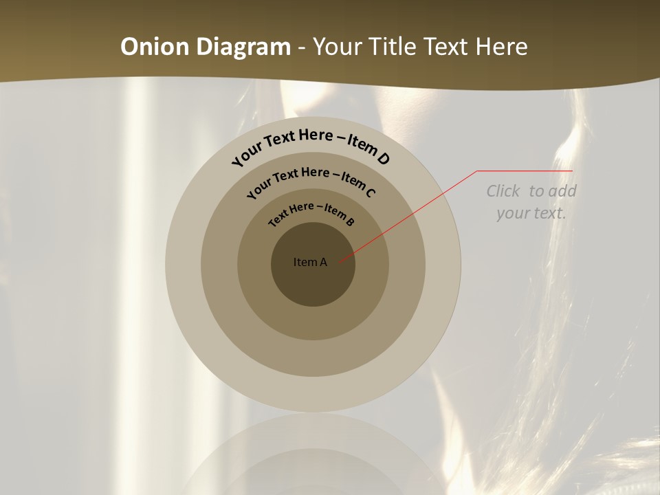 Young Woman Looking Out Of Window PowerPoint Template