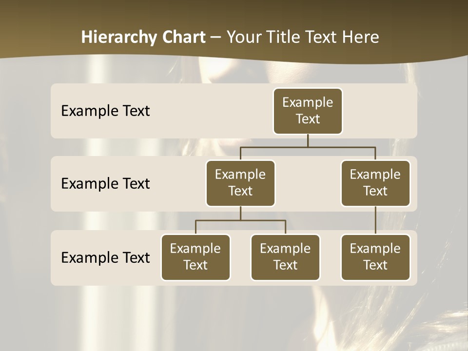 Young Woman Looking Out Of Window PowerPoint Template