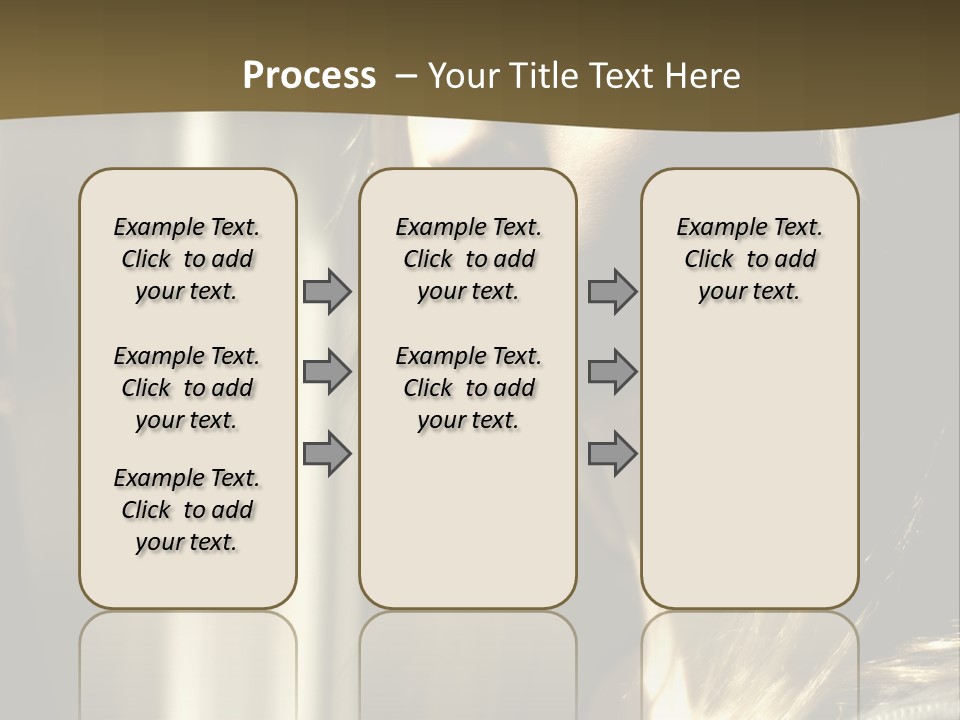 Young Woman Looking Out Of Window PowerPoint Template