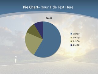 Sunset And Road PowerPoint Template