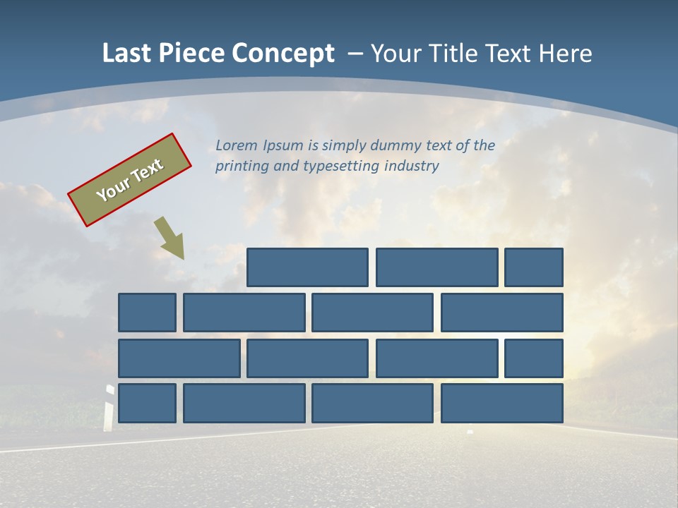 Sunset And Road PowerPoint Template