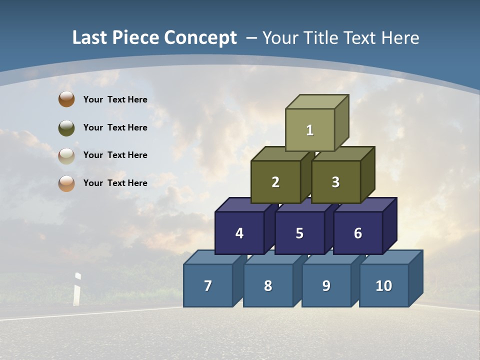 Sunset And Road PowerPoint Template