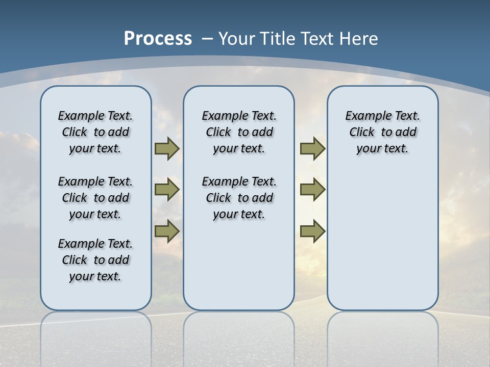 Sunset And Road PowerPoint Template