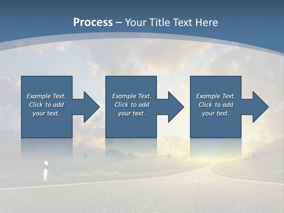 Sunset And Road PowerPoint Template