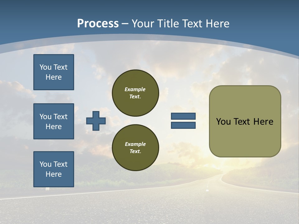 Sunset And Road PowerPoint Template