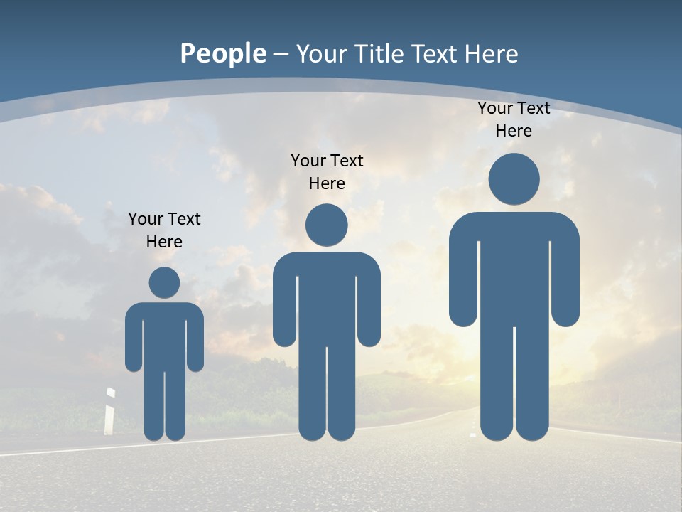 Sunset And Road PowerPoint Template