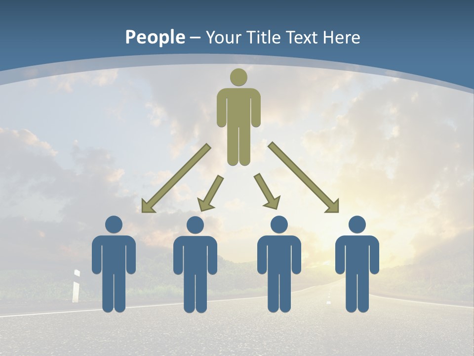 Sunset And Road PowerPoint Template