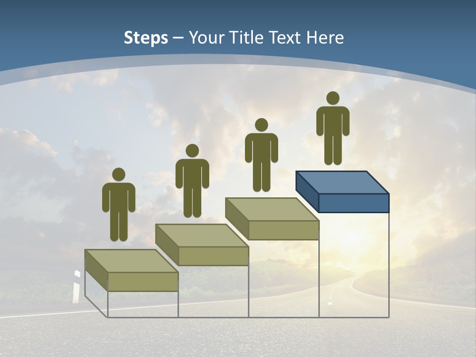 Sunset And Road PowerPoint Template