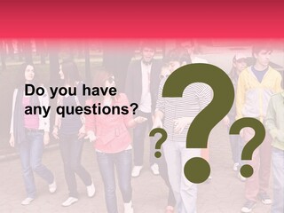 Group Of People In City. Outdoor. PowerPoint Template