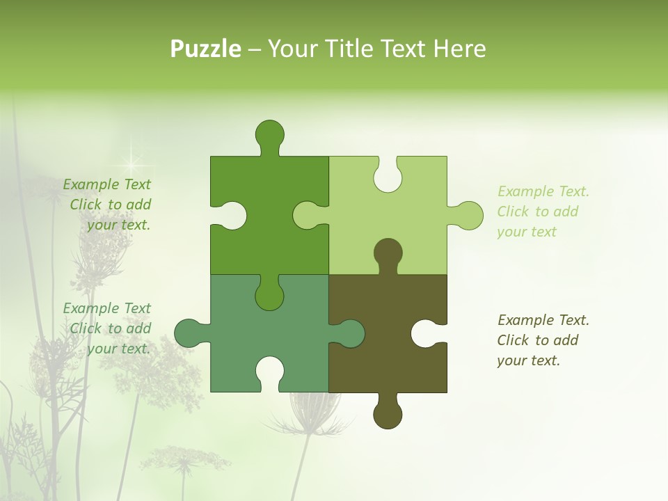 Tea Leaves And Teapot On White Background PowerPoint Template