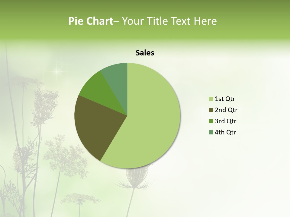 Tea Leaves And Teapot On White Background PowerPoint Template