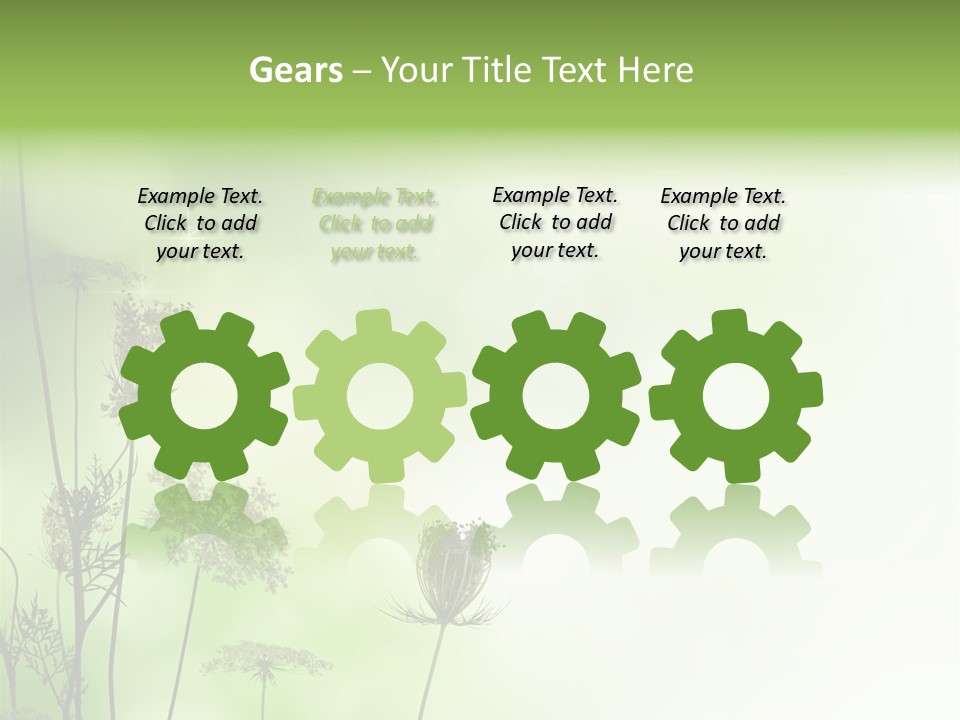 Tea Leaves And Teapot On White Background PowerPoint Template