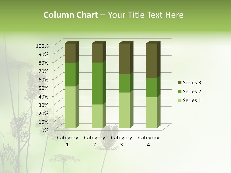 Tea Leaves And Teapot On White Background PowerPoint Template