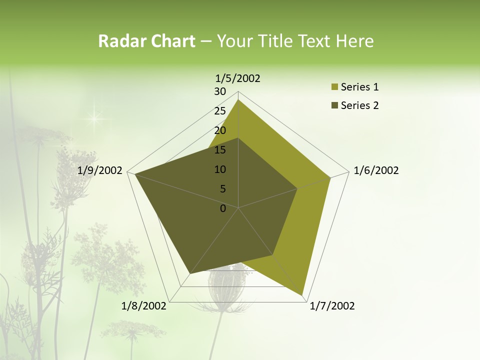 Tea Leaves And Teapot On White Background PowerPoint Template
