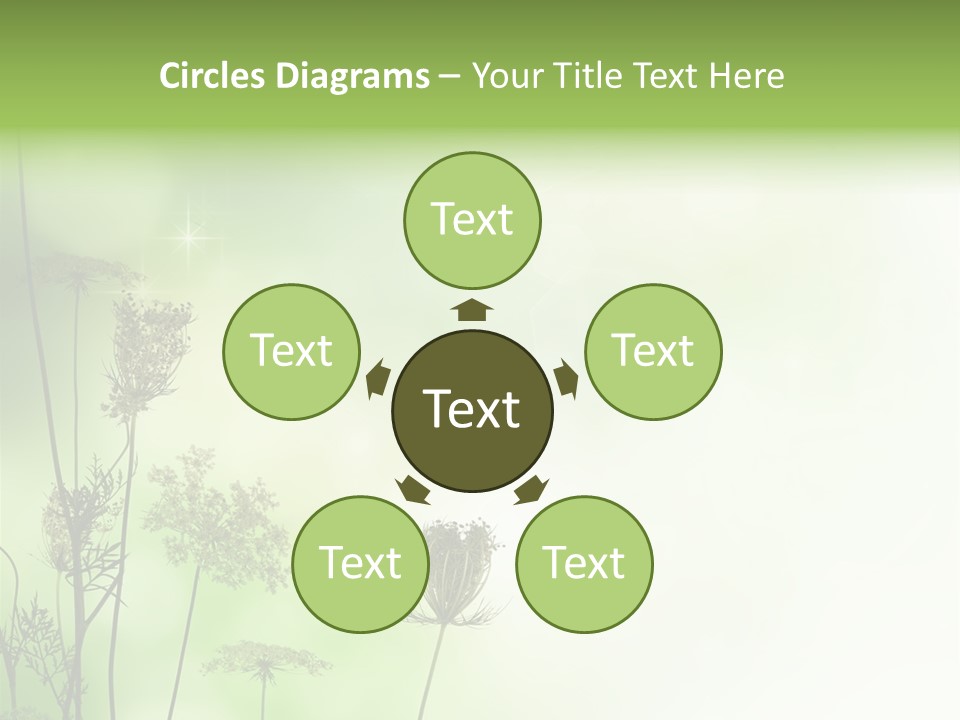 Tea Leaves And Teapot On White Background PowerPoint Template