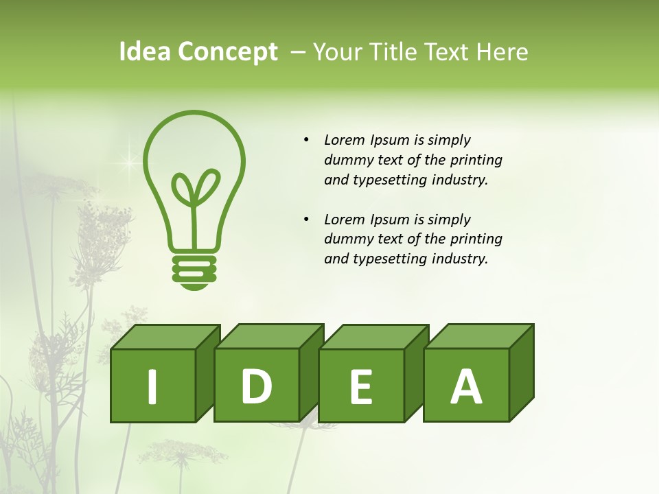 Tea Leaves And Teapot On White Background PowerPoint Template