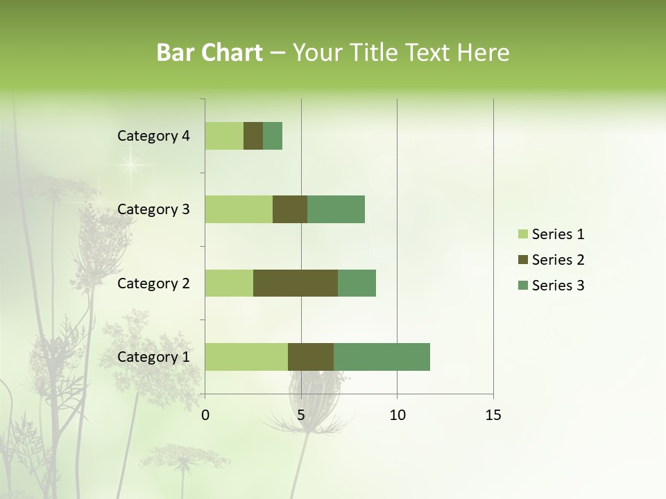 Tea Leaves And Teapot On White Background PowerPoint Template