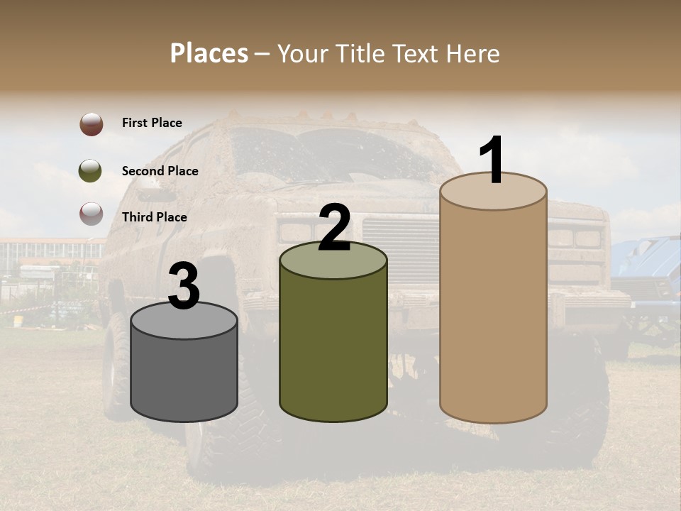 Off-Roading Monster Truck On Show Autoexotic PowerPoint Template