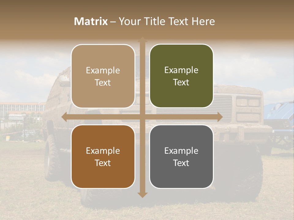 Off-Roading Monster Truck On Show Autoexotic PowerPoint Template