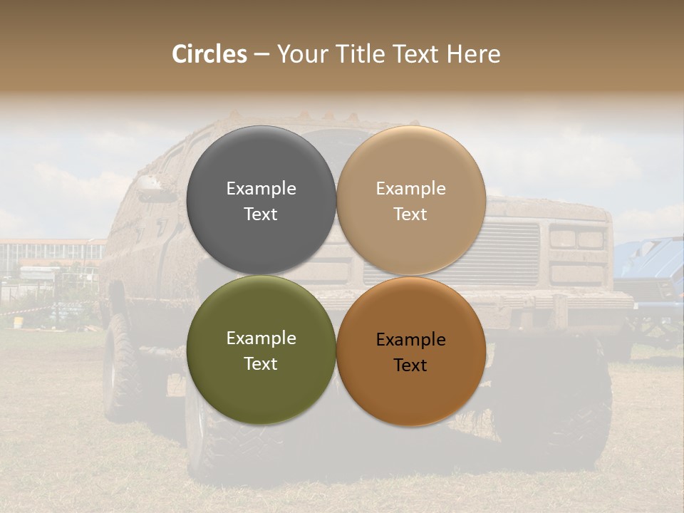 Off-Roading Monster Truck On Show Autoexotic PowerPoint Template