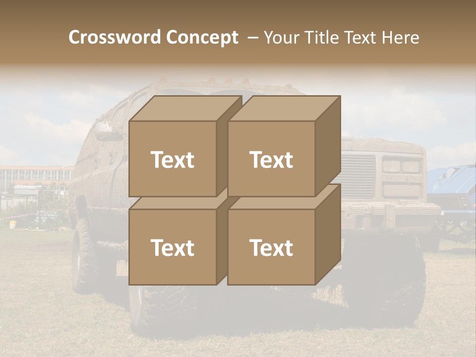 Off-Roading Monster Truck On Show Autoexotic PowerPoint Template