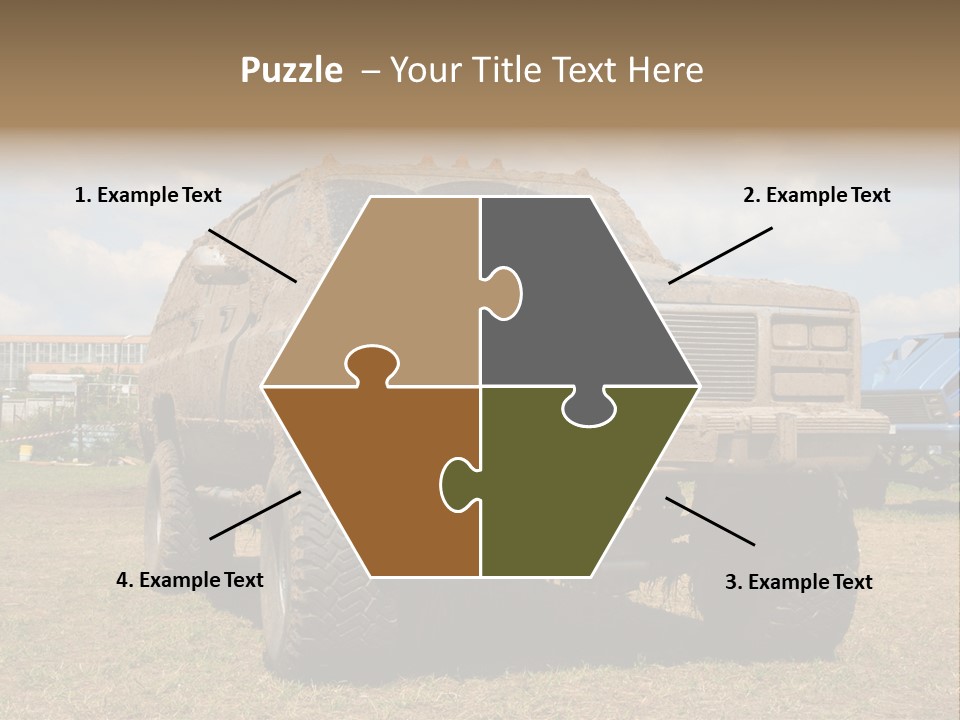 Off-Roading Monster Truck On Show Autoexotic PowerPoint Template