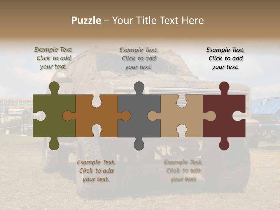 Off-Roading Monster Truck On Show Autoexotic PowerPoint Template