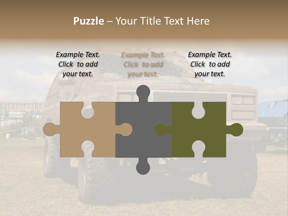 Off-Roading Monster Truck On Show Autoexotic PowerPoint Template