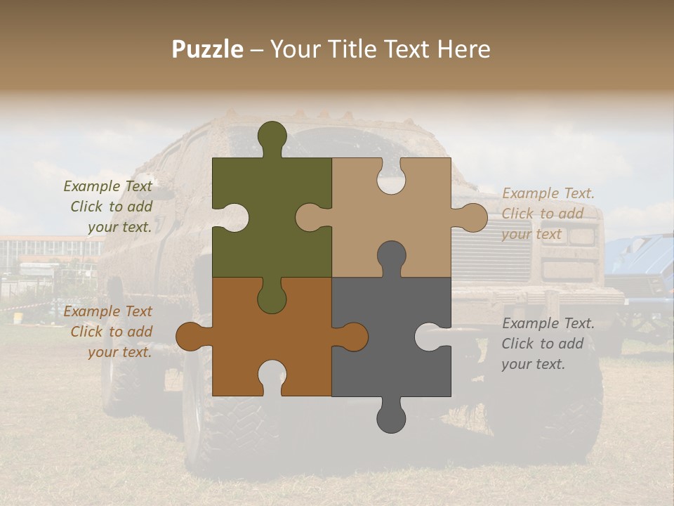 Off-Roading Monster Truck On Show Autoexotic PowerPoint Template