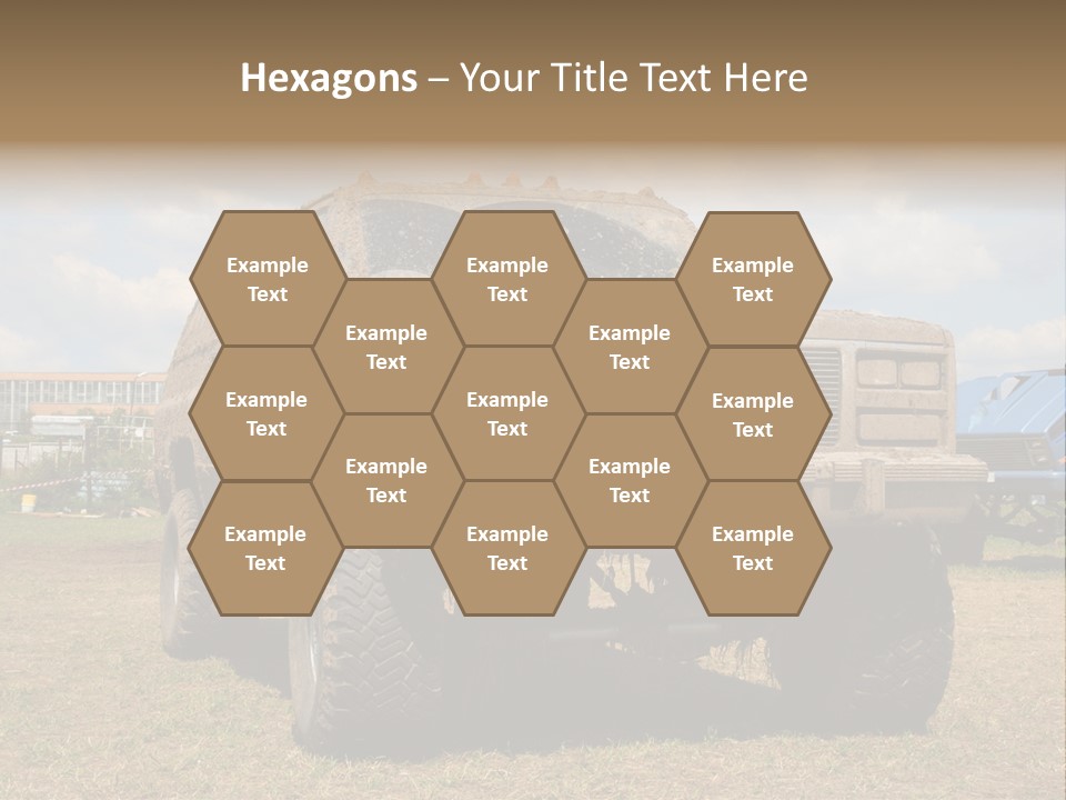 Off-Roading Monster Truck On Show Autoexotic PowerPoint Template