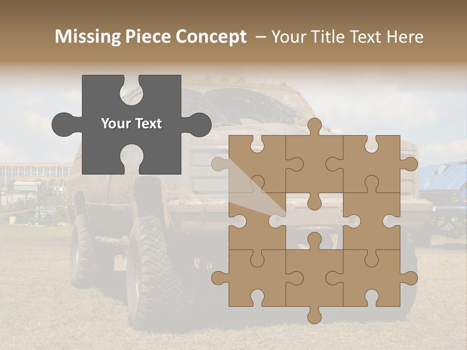 Off-Roading Monster Truck On Show Autoexotic PowerPoint Template