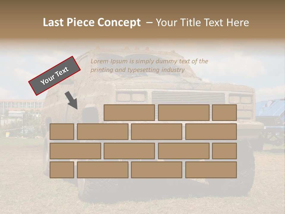 Off-Roading Monster Truck On Show Autoexotic PowerPoint Template