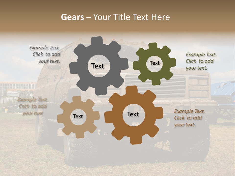 Off-Roading Monster Truck On Show Autoexotic PowerPoint Template