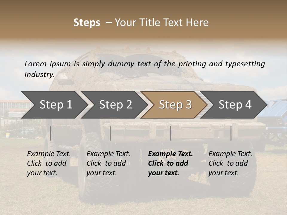 Off-Roading Monster Truck On Show Autoexotic PowerPoint Template