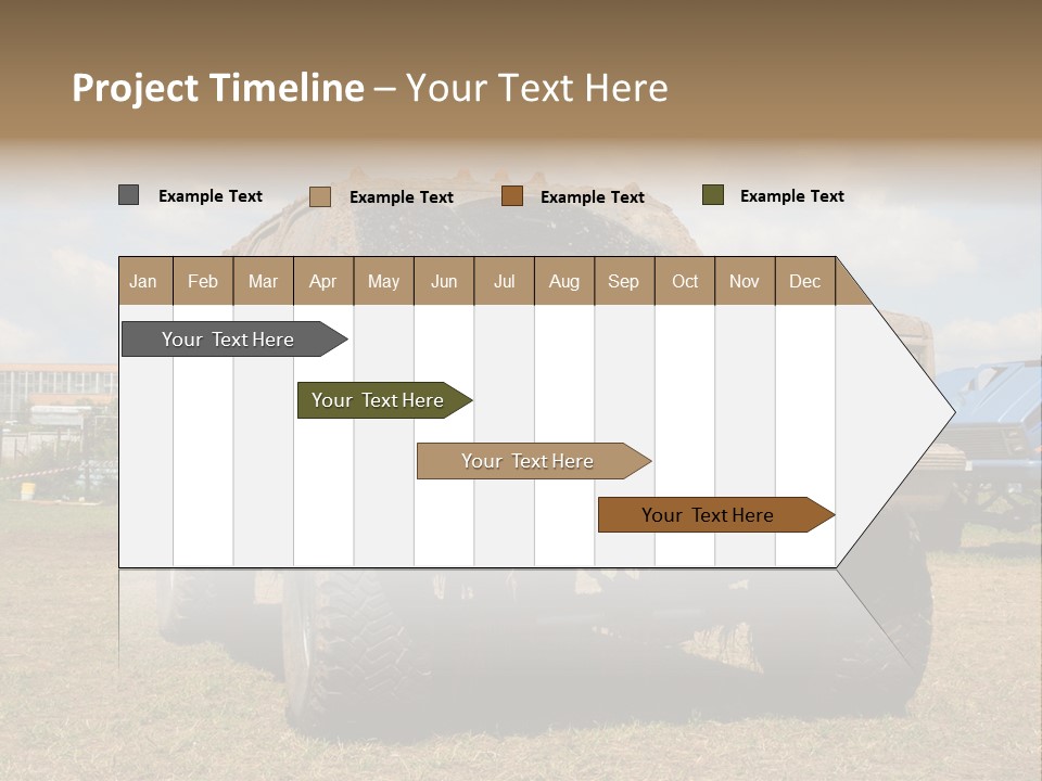 Off-Roading Monster Truck On Show Autoexotic PowerPoint Template