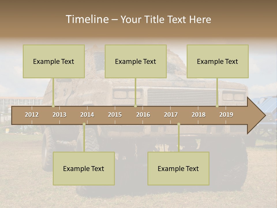 Off-Roading Monster Truck On Show Autoexotic PowerPoint Template