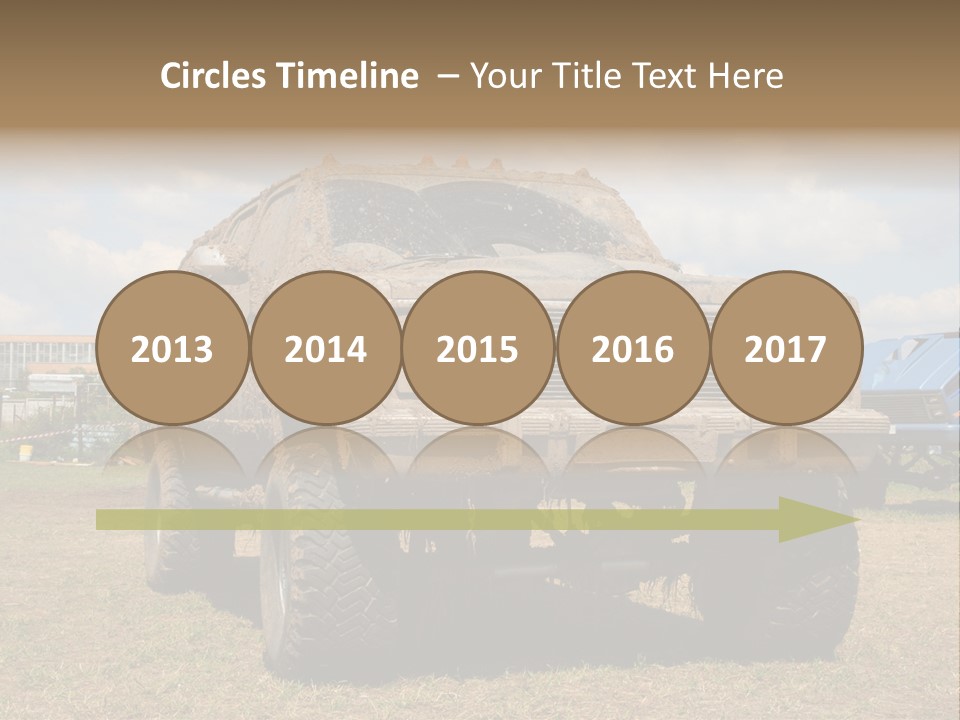 Off-Roading Monster Truck On Show Autoexotic PowerPoint Template