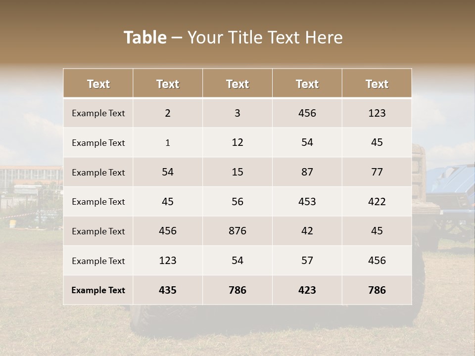 Off-Roading Monster Truck On Show Autoexotic PowerPoint Template