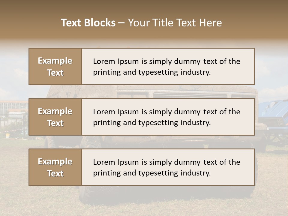 Off-Roading Monster Truck On Show Autoexotic PowerPoint Template