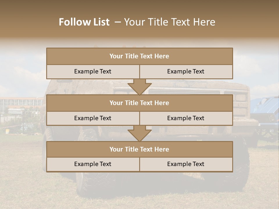 Off-Roading Monster Truck On Show Autoexotic PowerPoint Template