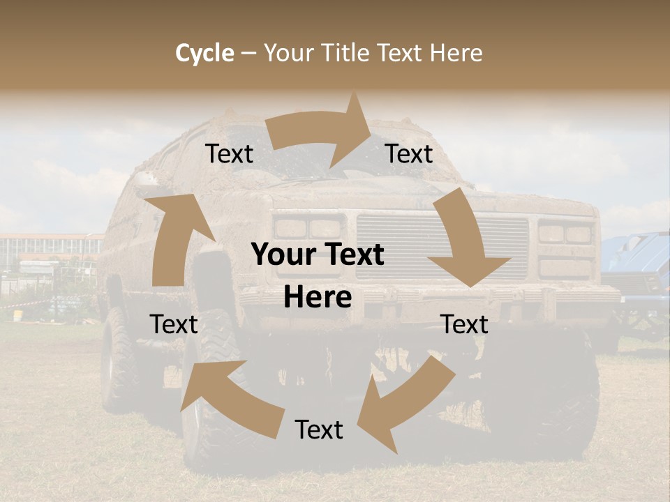 Off-Roading Monster Truck On Show Autoexotic PowerPoint Template