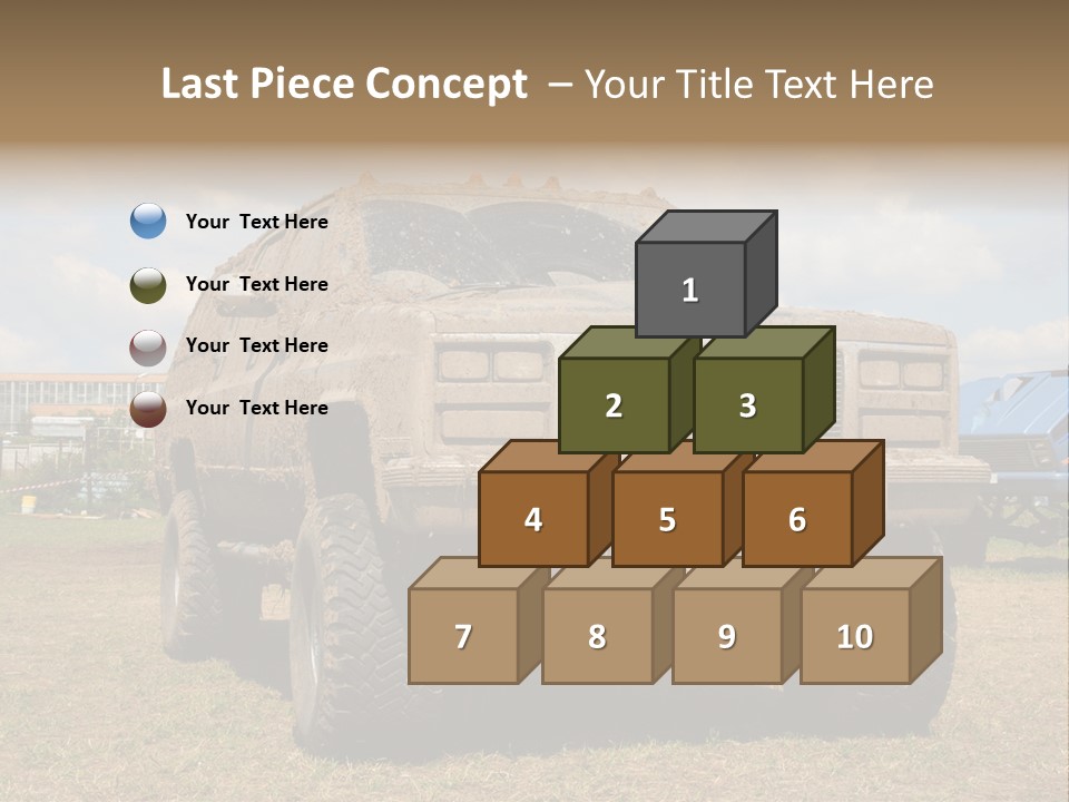 Off-Roading Monster Truck On Show Autoexotic PowerPoint Template