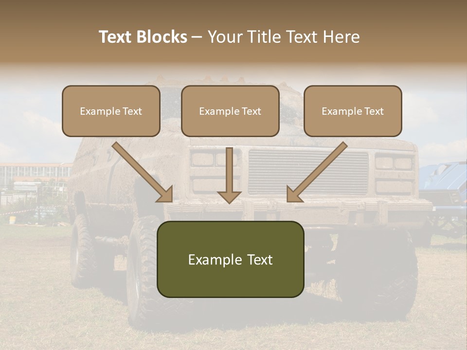 Off-Roading Monster Truck On Show Autoexotic PowerPoint Template